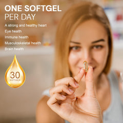 LEOWELL Omega-3 day-dose planning image suggests a simple one-per-day habit