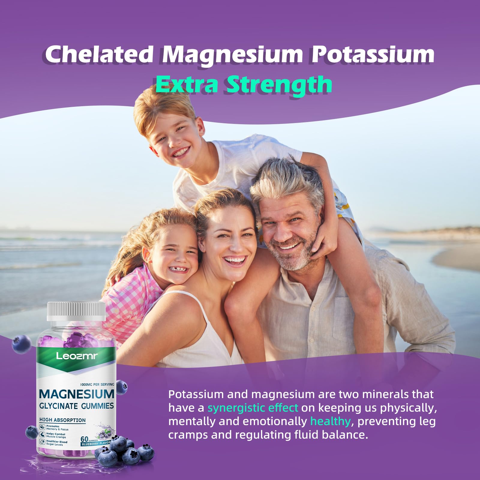 Leozmr Magnesium Glycinate Gummies easy-to-chew night-time routine
