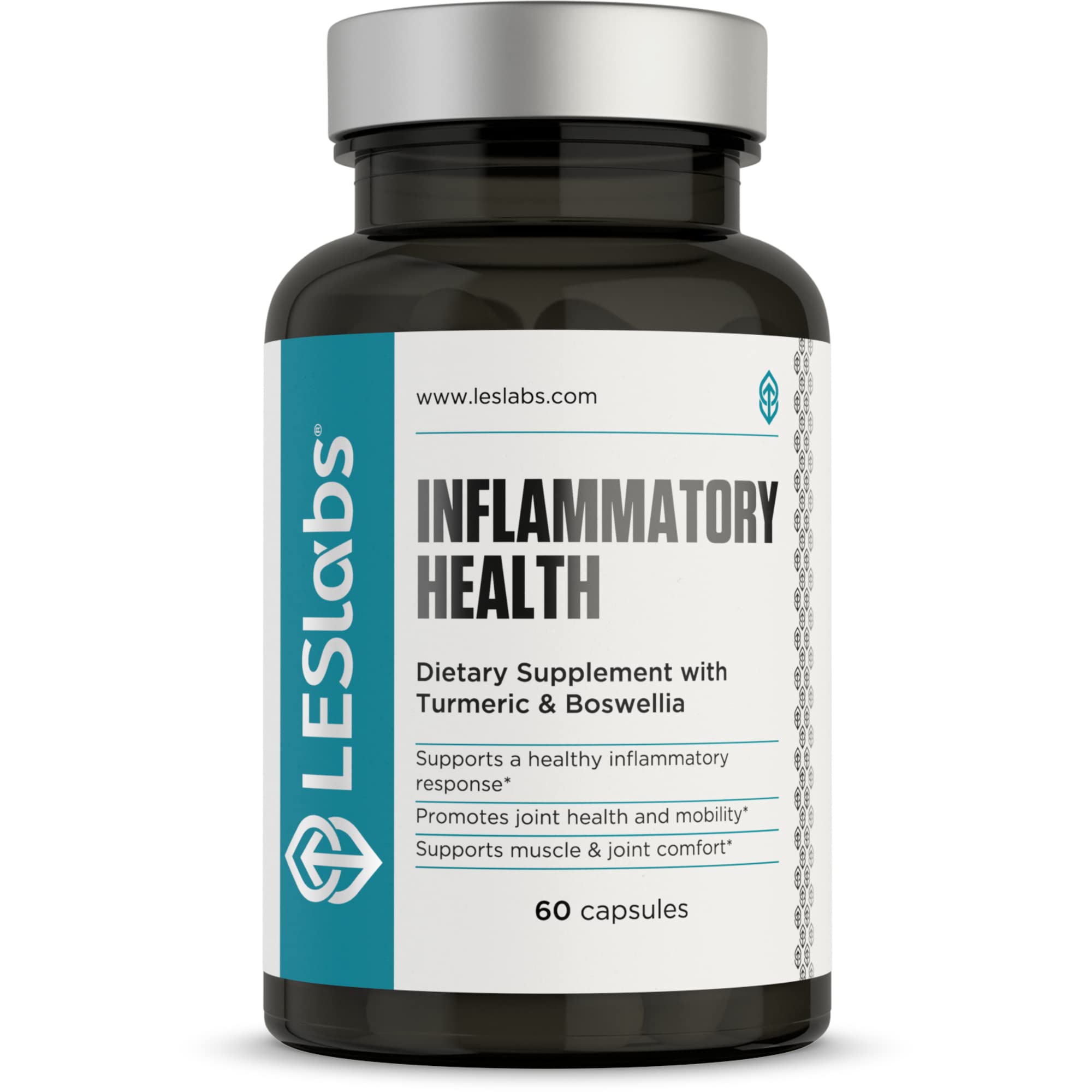 LES Labs Inflammatory Health bottle showing product design and branding for joint support.