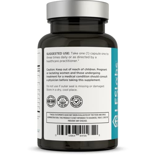 Close-up of LES Labs Inflammatory Health capsules inside the bottle for easy daily use.