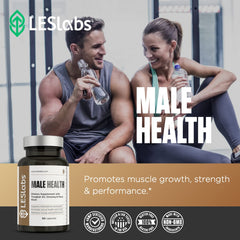 LES Labs Male Health athlete training scene demonstrates real-world use for endurance
