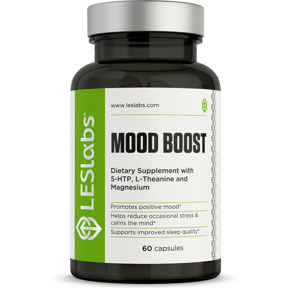 LES Labs Mood Boost bottle front showing calming mood support
