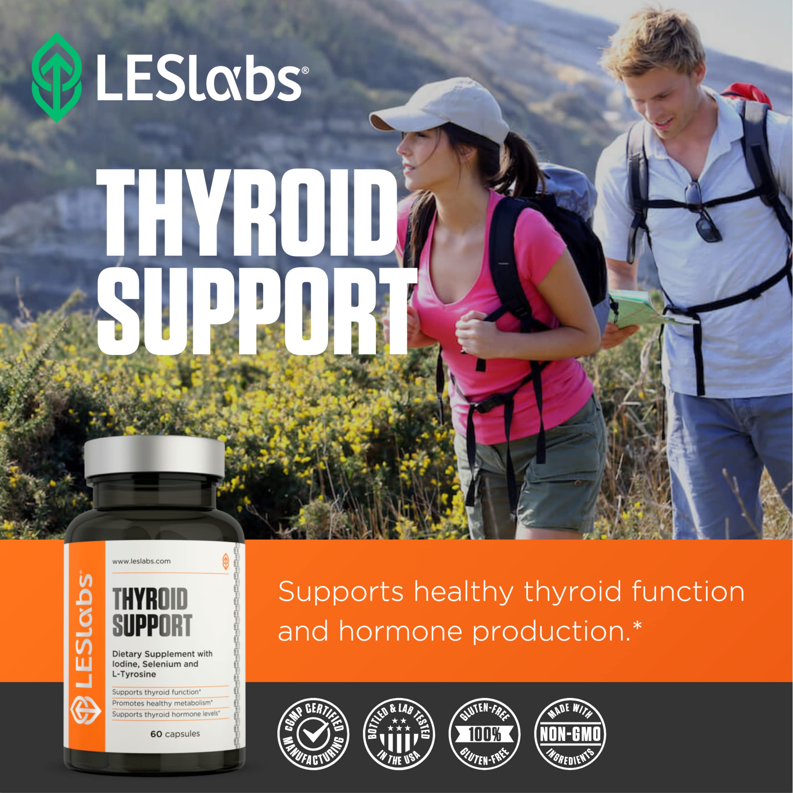 LES Labs Thyroid Support energy-boosting blend for daily vitality