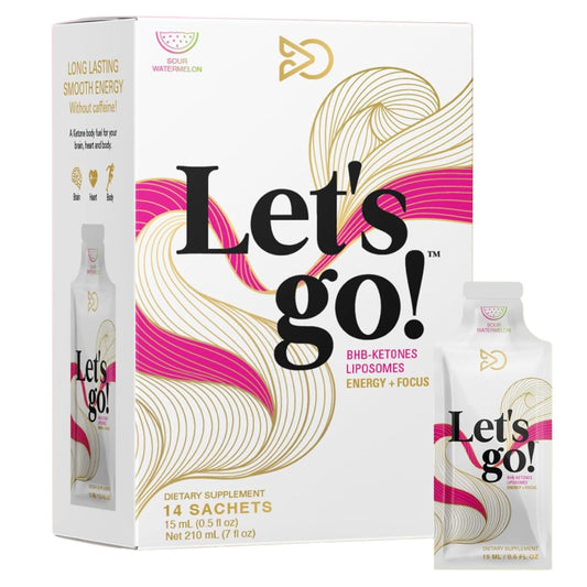 LET GO Sour Watermelon BHB Gel bottle boosts steady energy for busy mornings