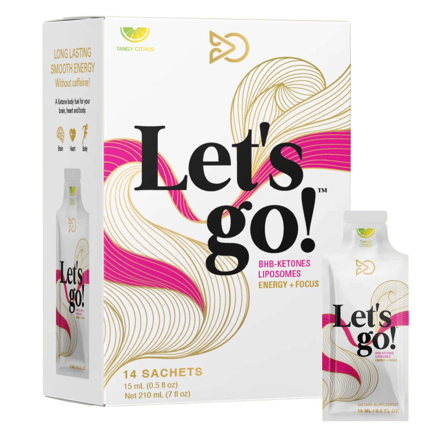 LET GO tangy citrus gel squeeze for fast, crash-free energy and sharp focus.