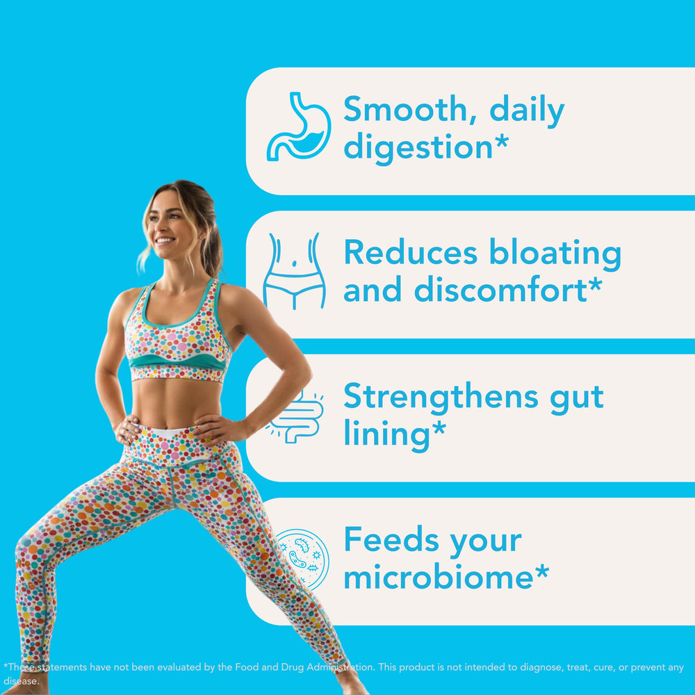 Let Loose two-step system image shows routine for gut balance.