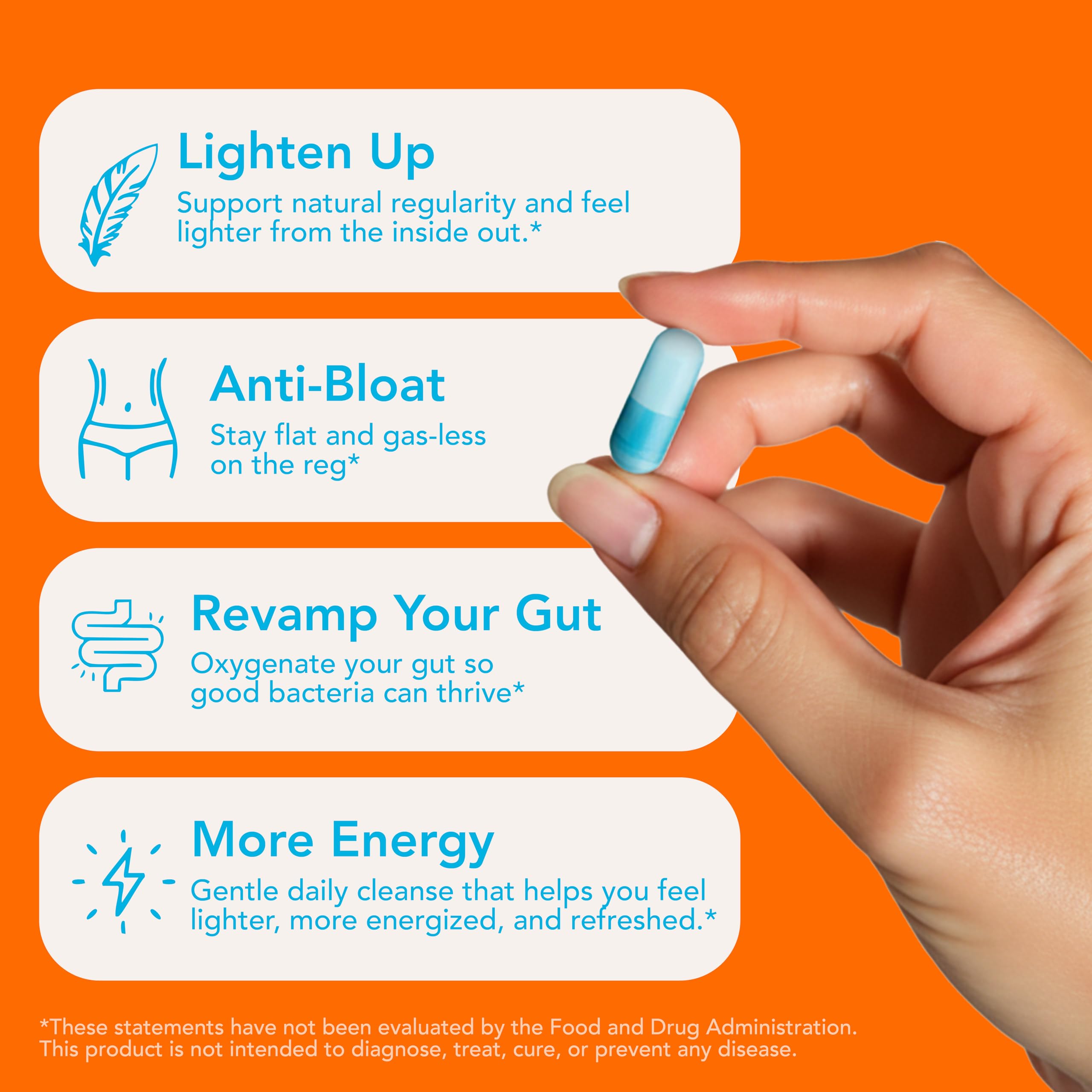 Pills arranged on a nightstand for a convenient bedtime routine with Let Loose.