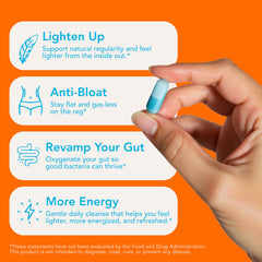 Pills arranged on a nightstand for a convenient bedtime routine with Let Loose.