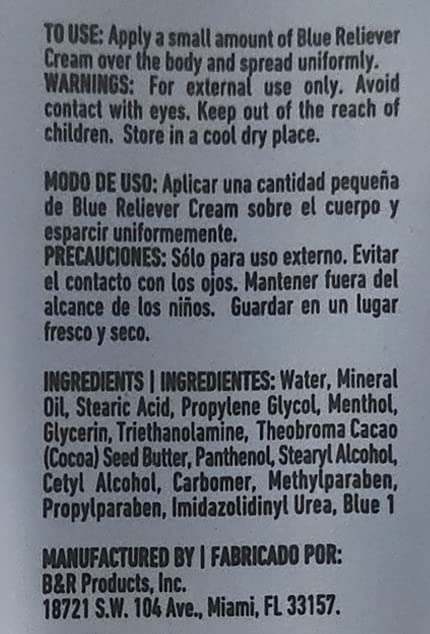 L'EUDINE Blue Reliever Cream application process enabling fast absorption