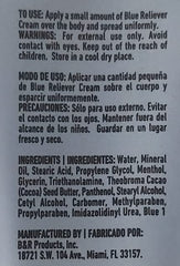 L'EUDINE Blue Reliever Cream application process enabling fast absorption