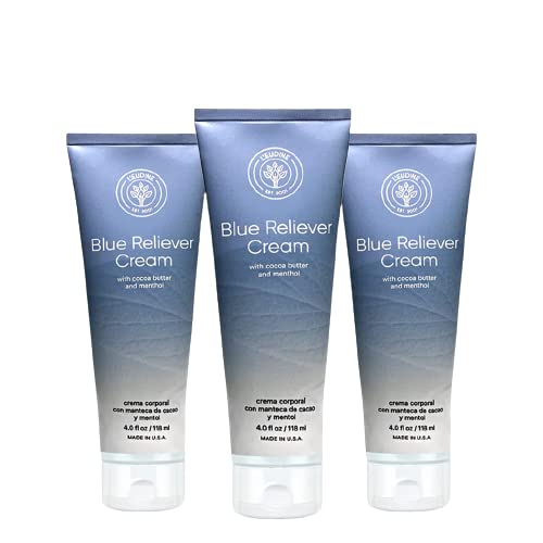 L'EUDINE Blue Reliever Cream tube with menthol cooling for joint comfort
