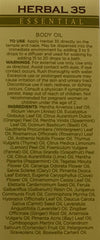 L’EUDINE Herbal 35 use in skincare suggesting added drops for enhanced benefits.