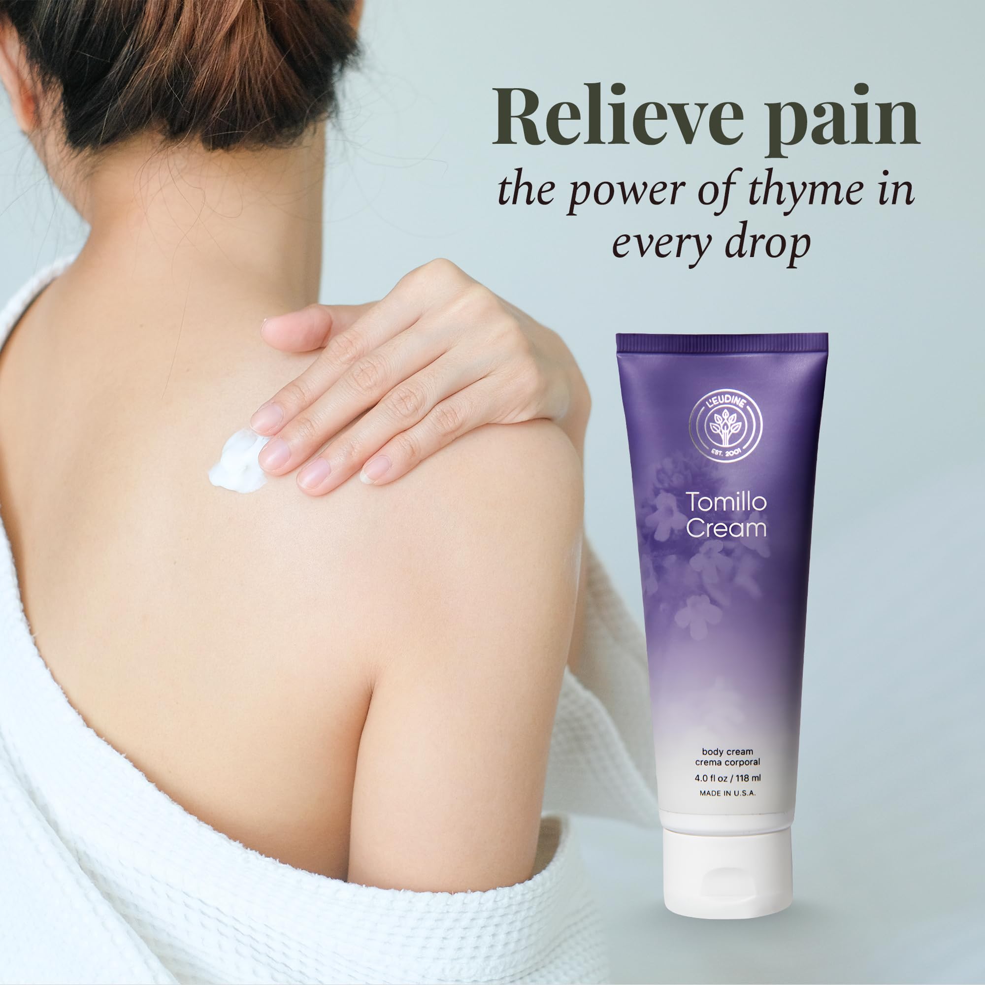 Chest-area massage for a comforting aromatherapeutic effect.