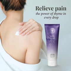 Chest-area massage for a comforting aromatherapeutic effect.