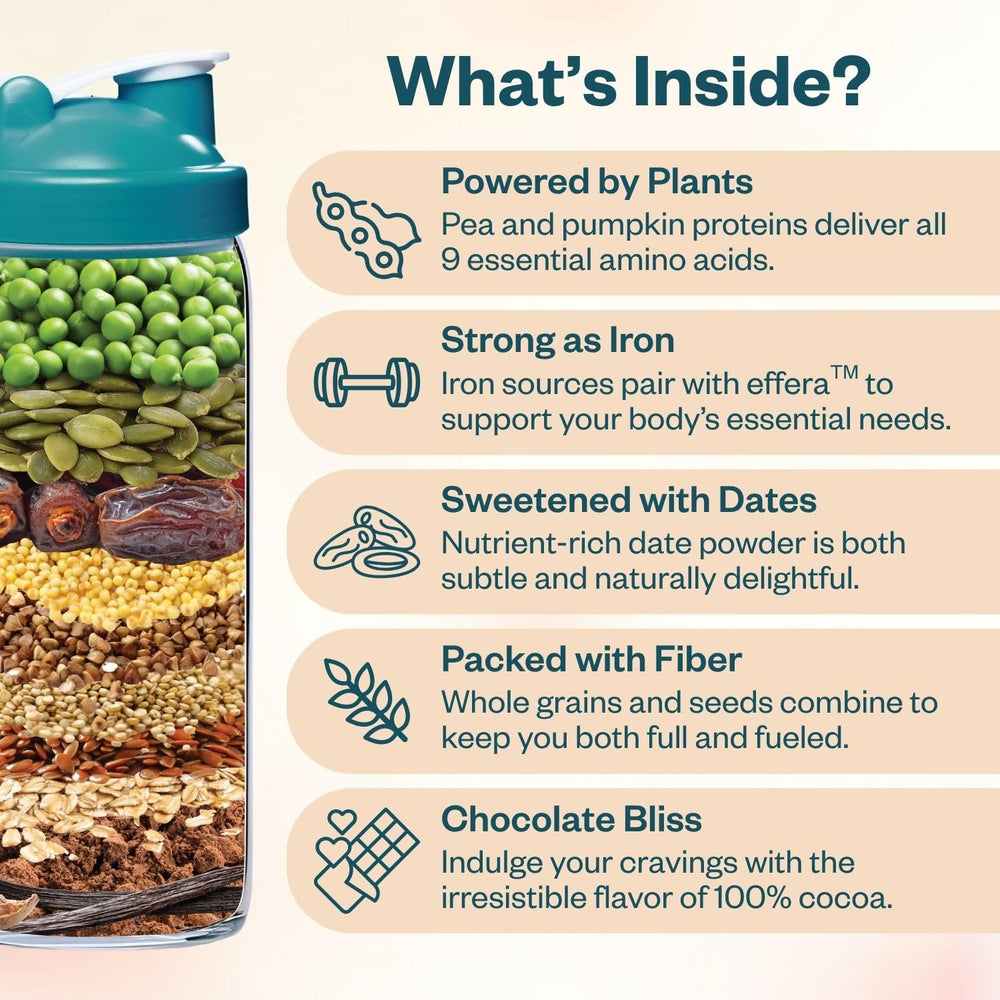 Levelle Boom Chocolata high fiber and iron for daily energy on demanding days.