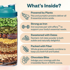 Levelle Boom Chocolata high fiber and iron for daily energy on demanding days.