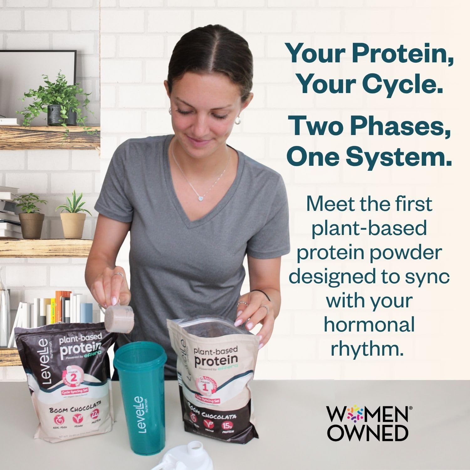 Shake of Levelle Boom Chocolata ready to boost workouts with real-food ingredients.