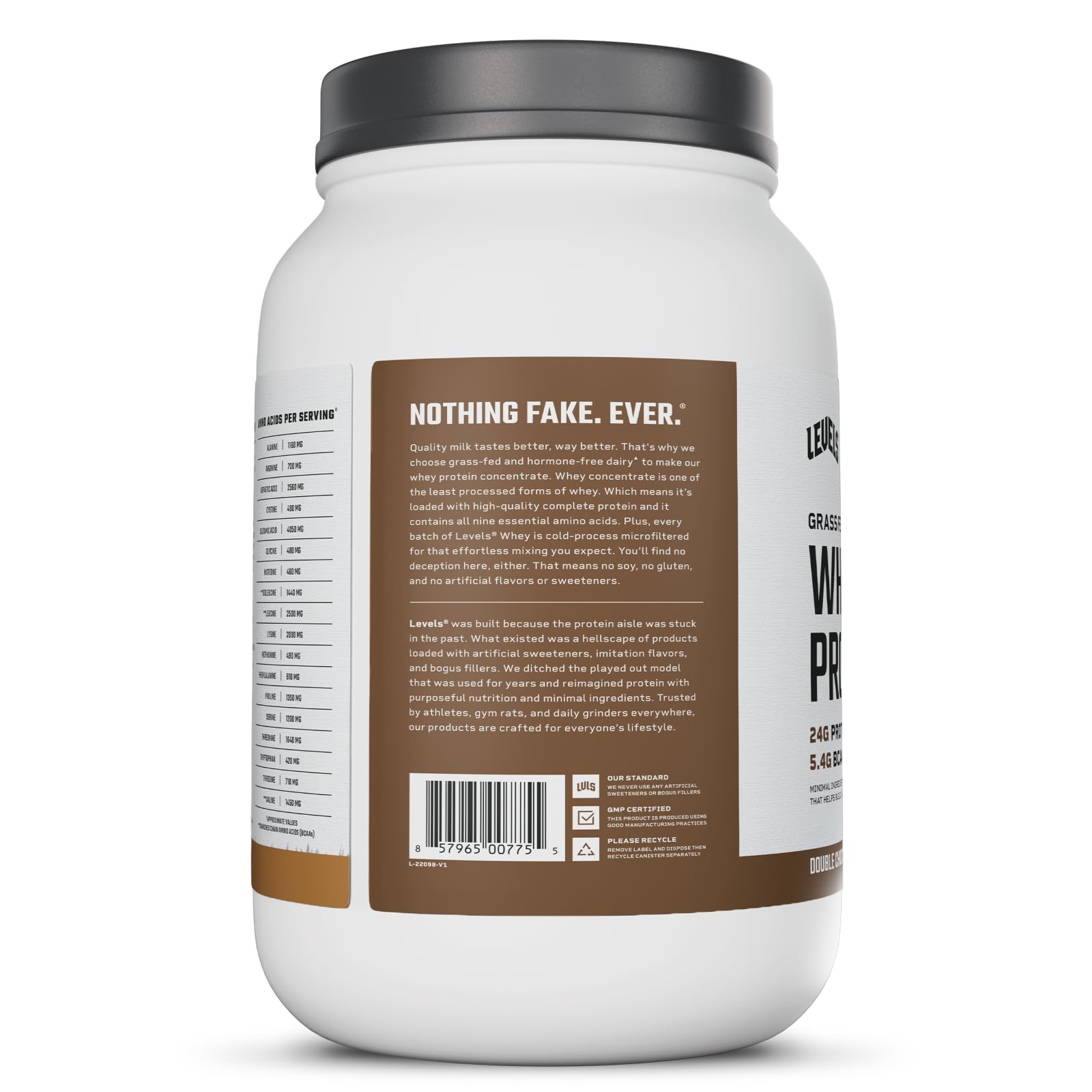 Levels Grass Fed Whey lifestyle image suggesting convenient training fuel