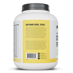 Levels Nutrition Vanilla Bean Casein powder pouring into shaker for easy mixing