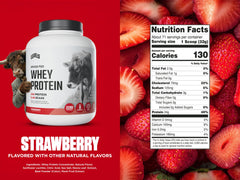 Levels Whey protein powder scoop pouring for quick shakes.