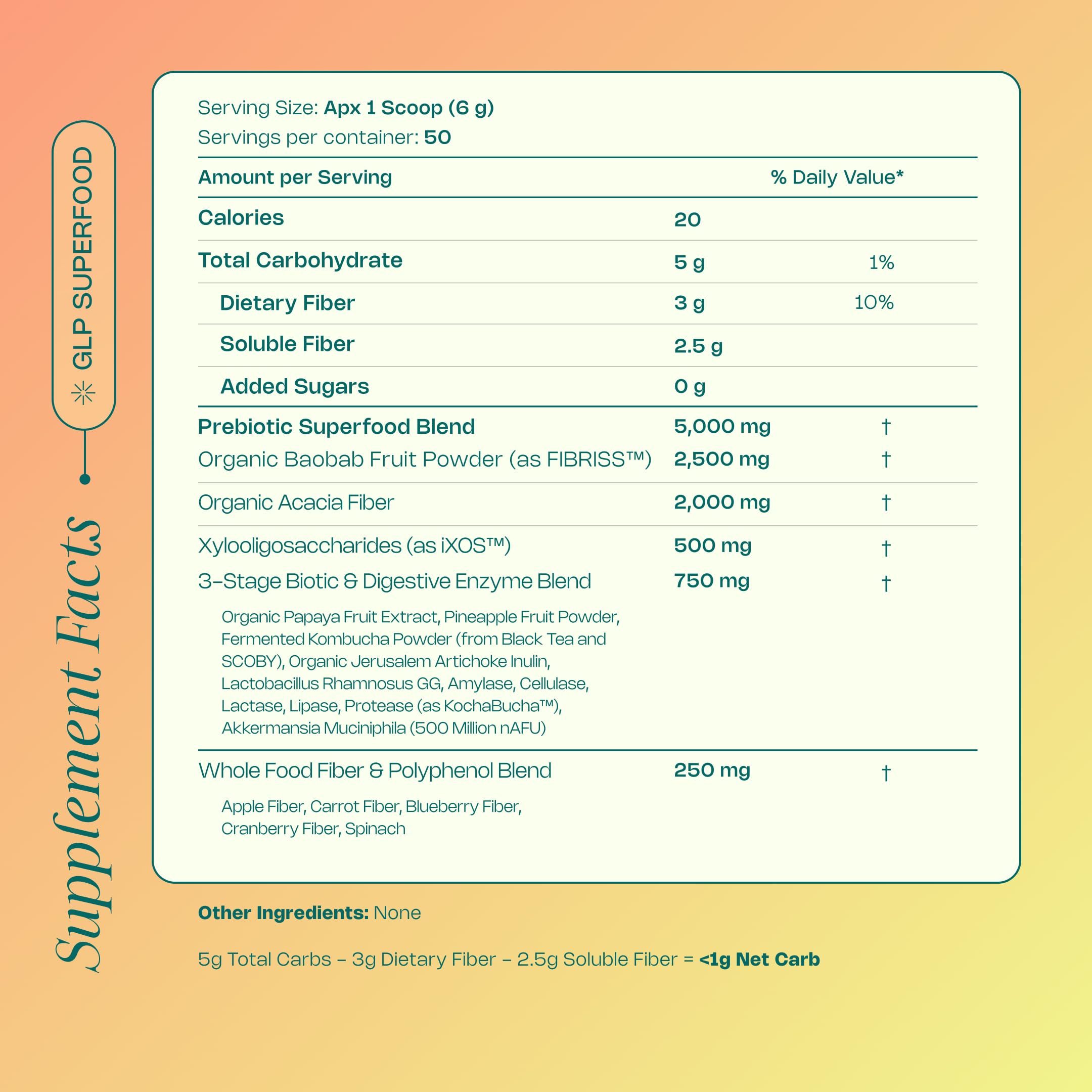 LevelUp GLP Superfood unflavored powder dissolves easily in drinks.