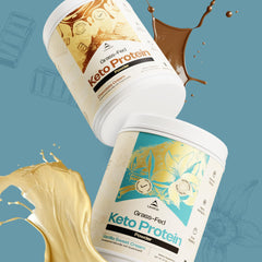 LevelUp Keto Protein prepared with Irish butter aroma hints, enhancing vanilla experience.