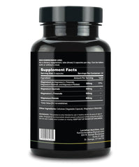 Leviathan Nutrition Full Spectrum Magnesium capsules in a vegetarian-friendly, allergen-free formula