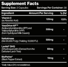 Leviathan Nutrition Hemo Flow capsules highlighted for nattokinase and plant-based formula for daily use