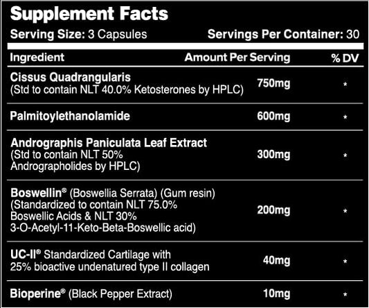 Leviathan Nutrition Joint Support capsules closeup highlights capsule form for daily joint use