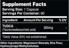 Leviathan Nutrition Tudca bottle and label highlighting purity and potency