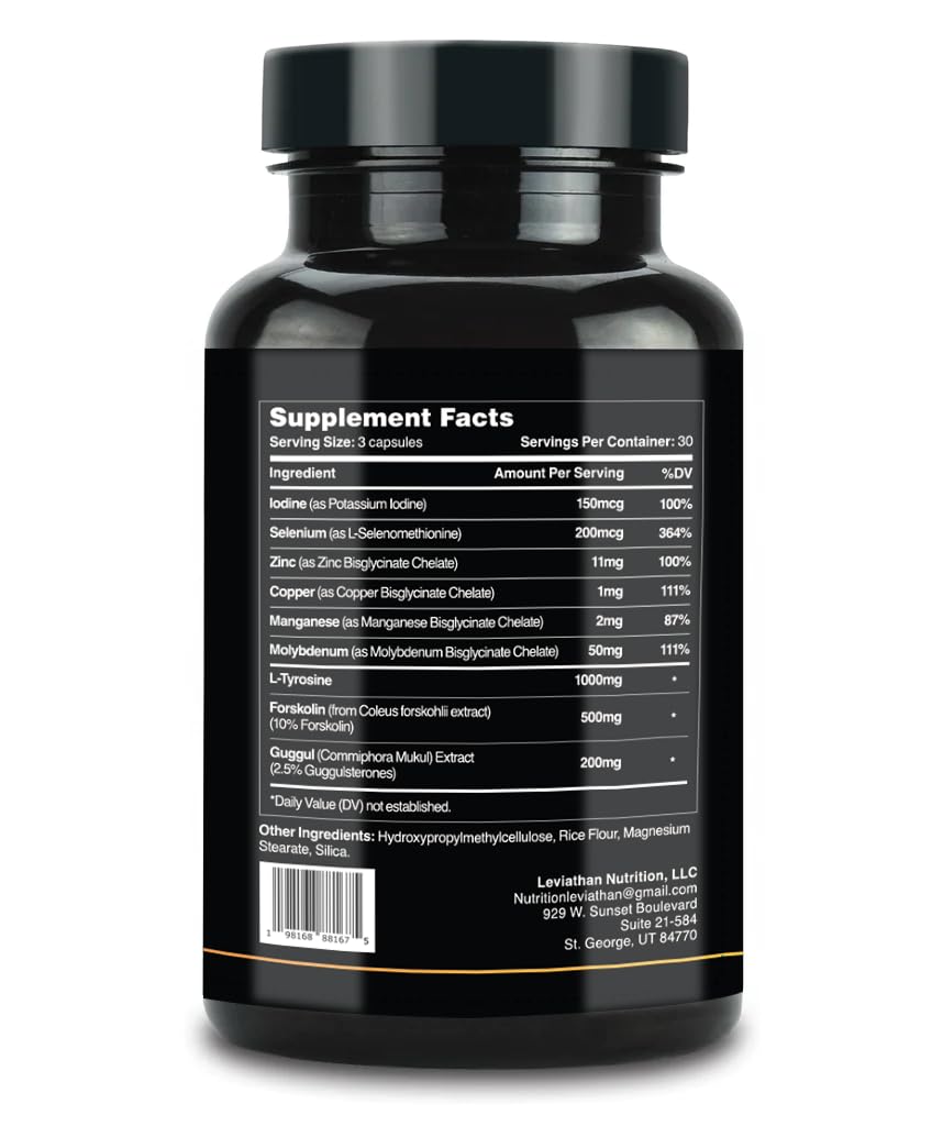 Leviathan Thyroid Support morning routine use for steady energy