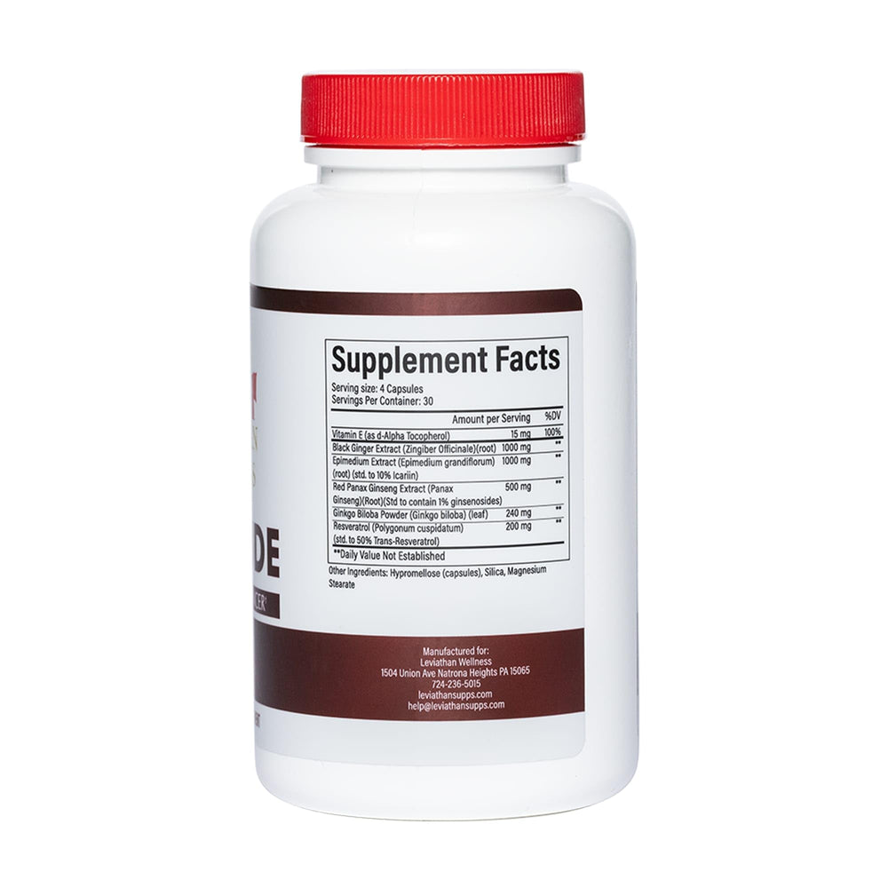 Leviathan Wellness Fortitude 30 servings label communicates dosage clarity