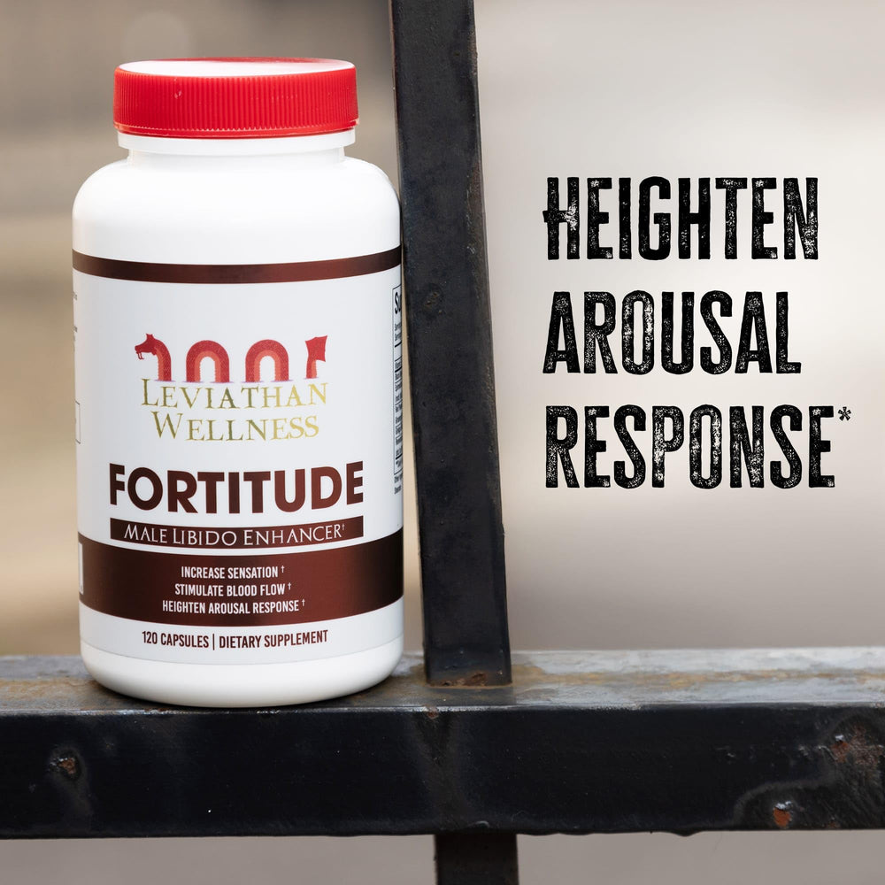 Leviathan Wellness Fortitude black ginger extract bottle shot suggesting energy support