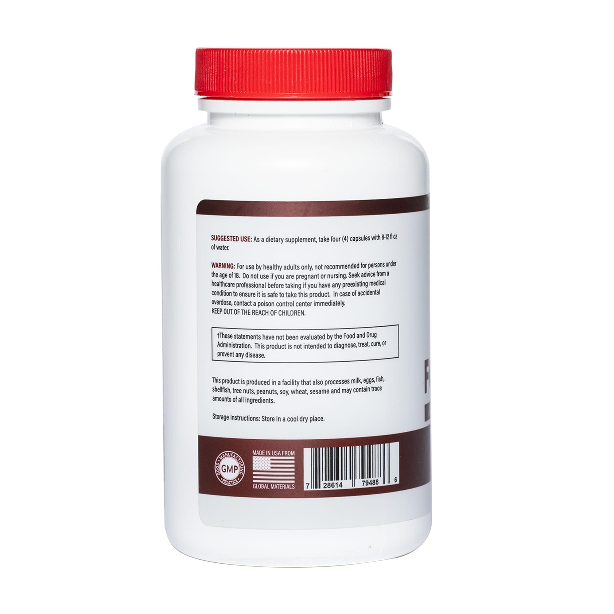 Leviathan Wellness Fortitude made-in-usa facility label signaling GMP manufacturing