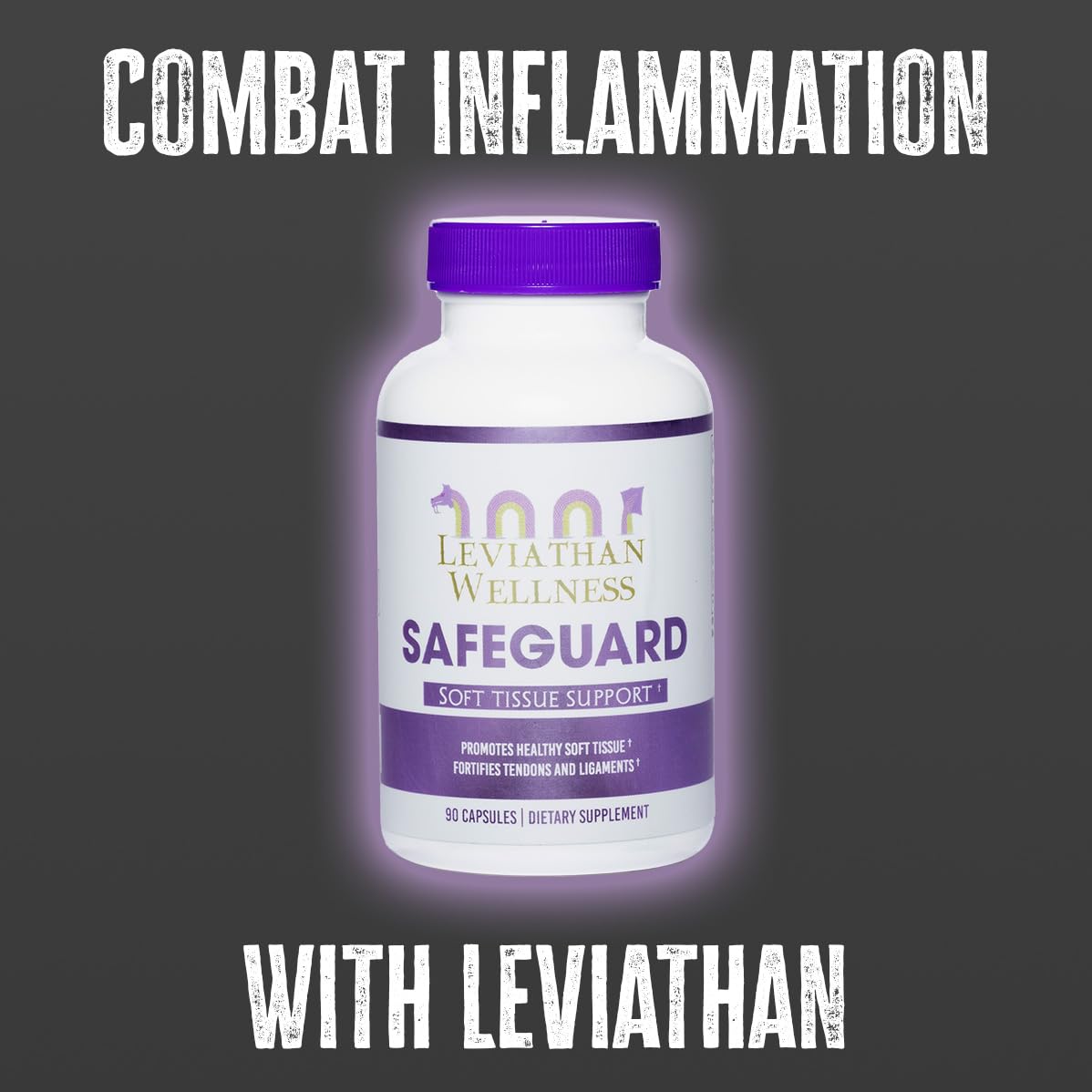 Leviathan Wellness Safeguard NAC 600mg capsules for tissue repair support.