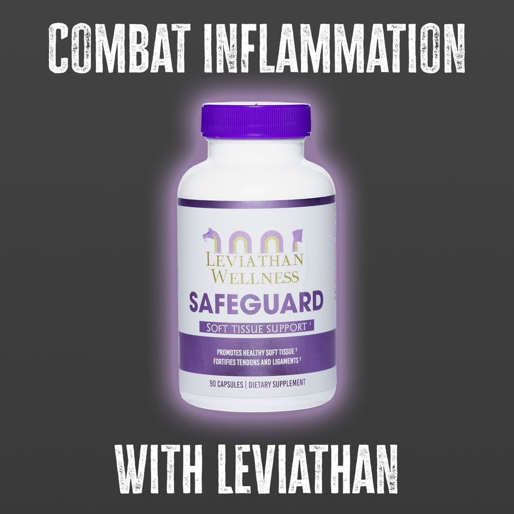 Leviathan Wellness Safeguard NAC 600mg capsules for tissue repair support.
