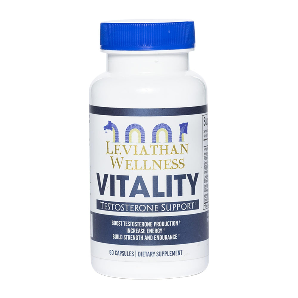 Leviathan Wellness Vitality bottle front for daily energy support
