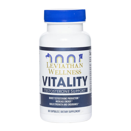 Leviathan Wellness Vitality bottle front for daily energy support