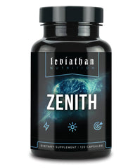 Leviathan Zenith bottle pour shows capsules ideal for on-the-go focus.