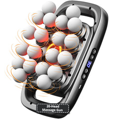 LEVILO 20-head massage gun front view for full-body percussion relief