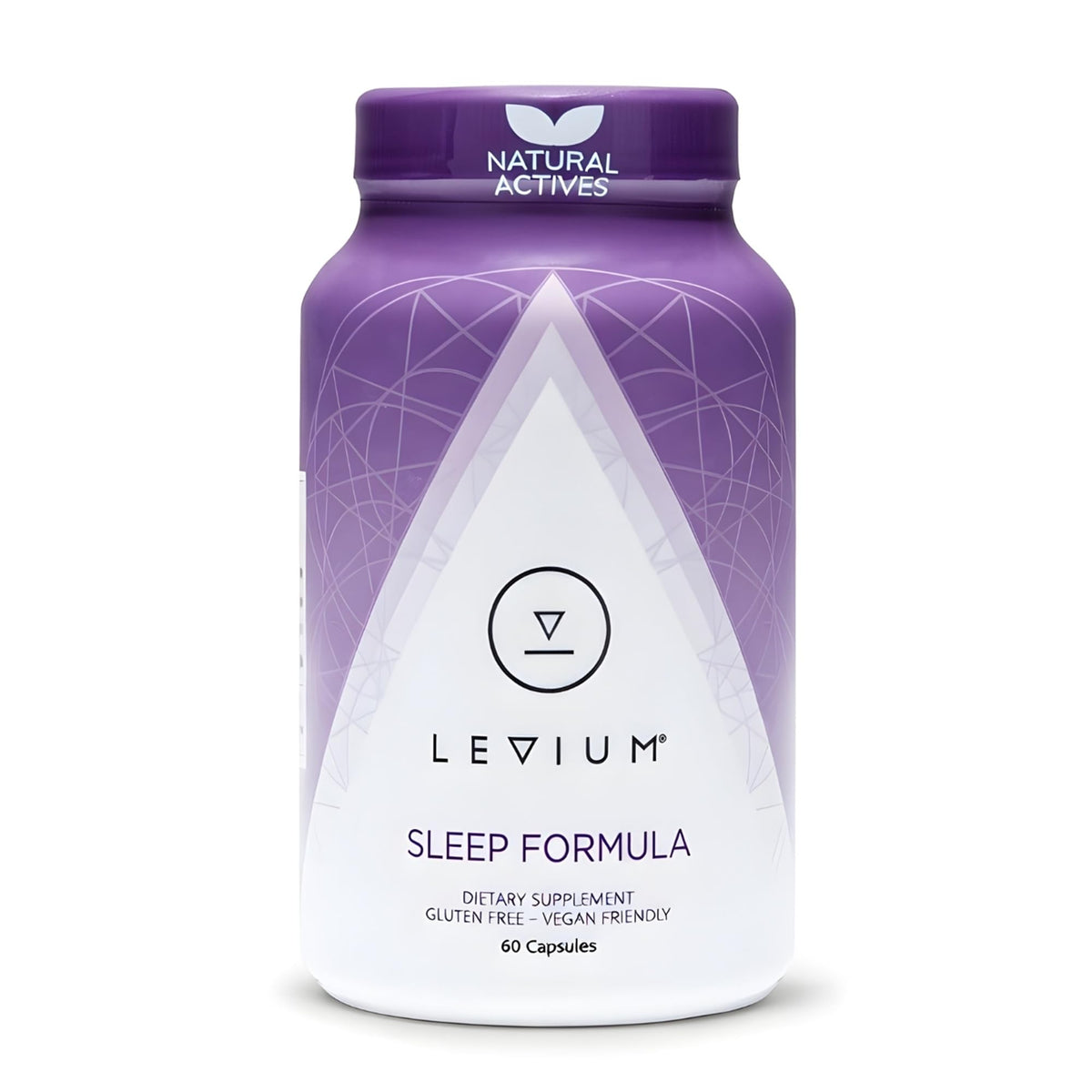 Levium Sleep Formula bottle ready for a calming bedtime routine