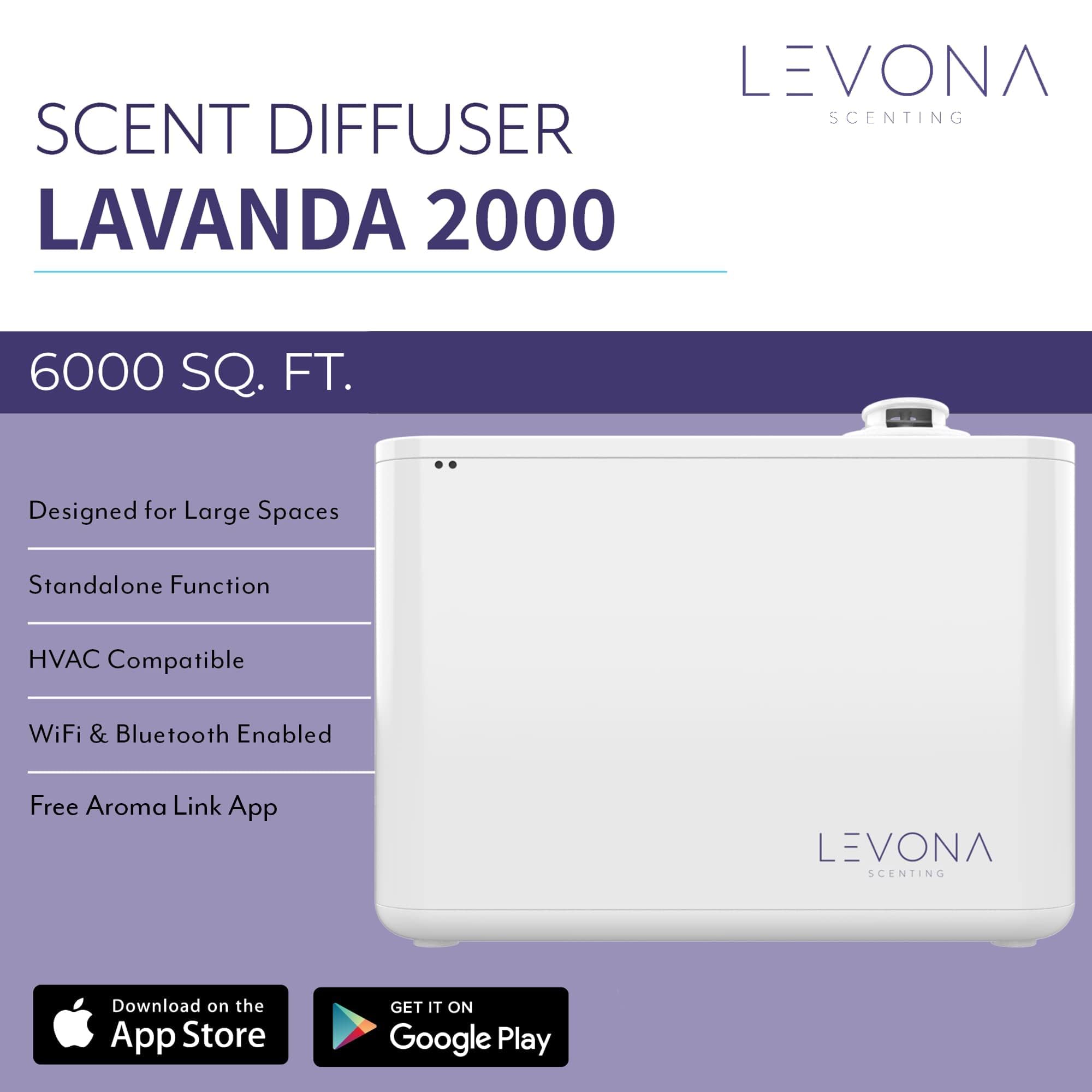 Levona Scent Lavanda 2000 HVAC installation, seamless integration in professional spaces.
