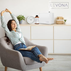 LEVONA SCENT US-made seal highlighting manufacturing quality.