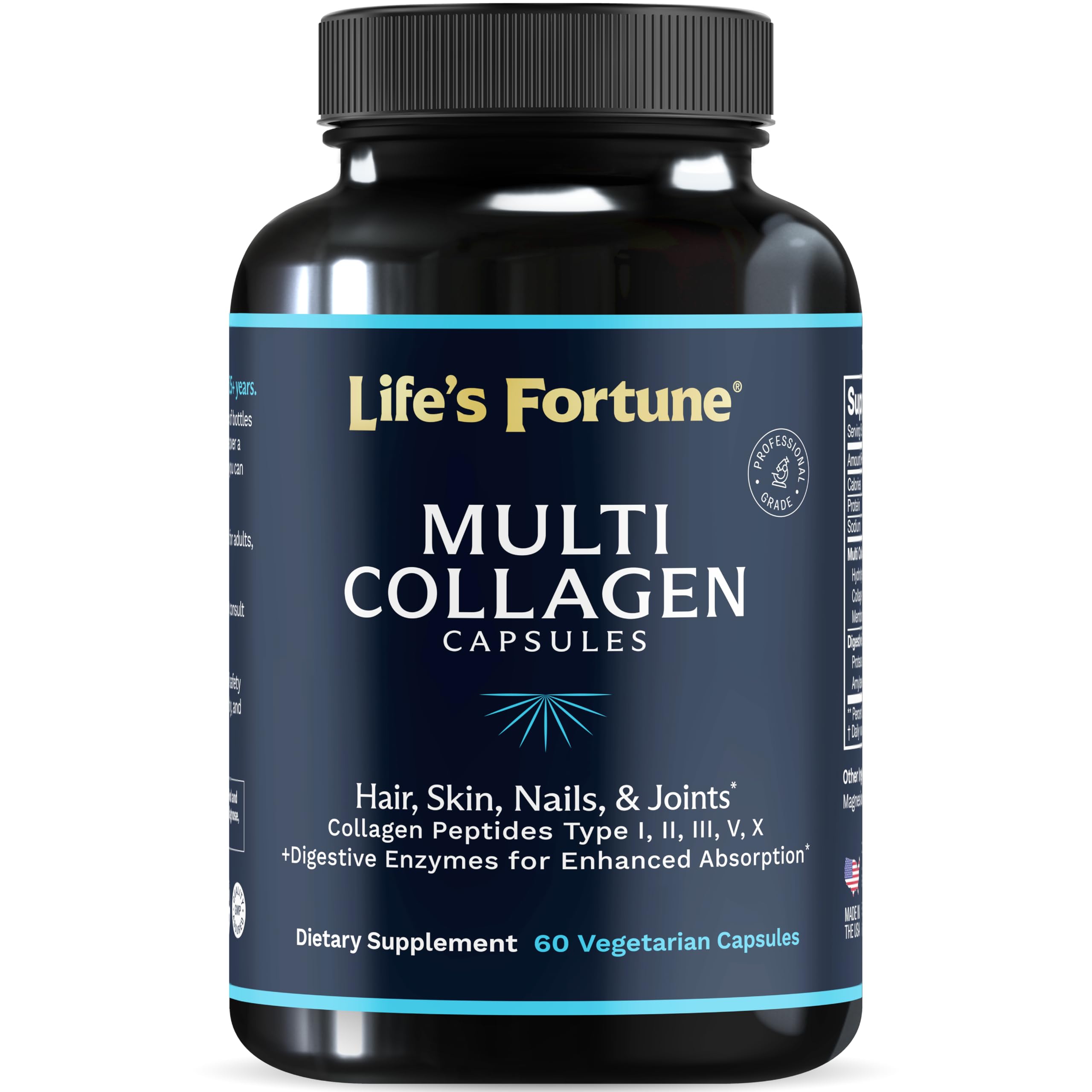 Lewis Labs Multi Collagen Powder tub front view for unflavored daily mixing