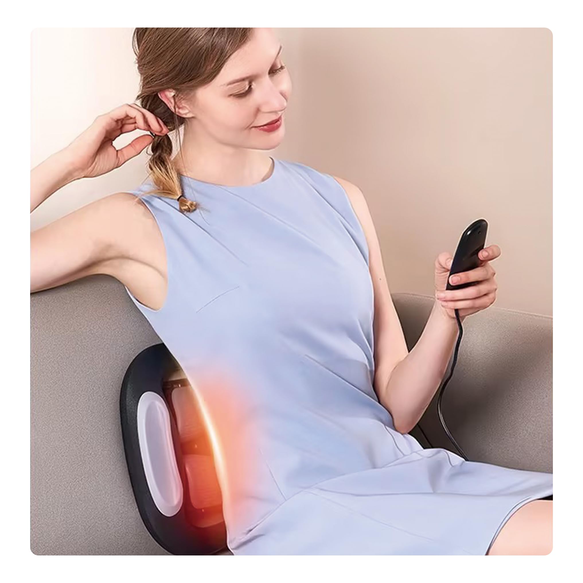 lewitools-lumbar-stretcher multi-vibration demonstrates customizable massage intensity