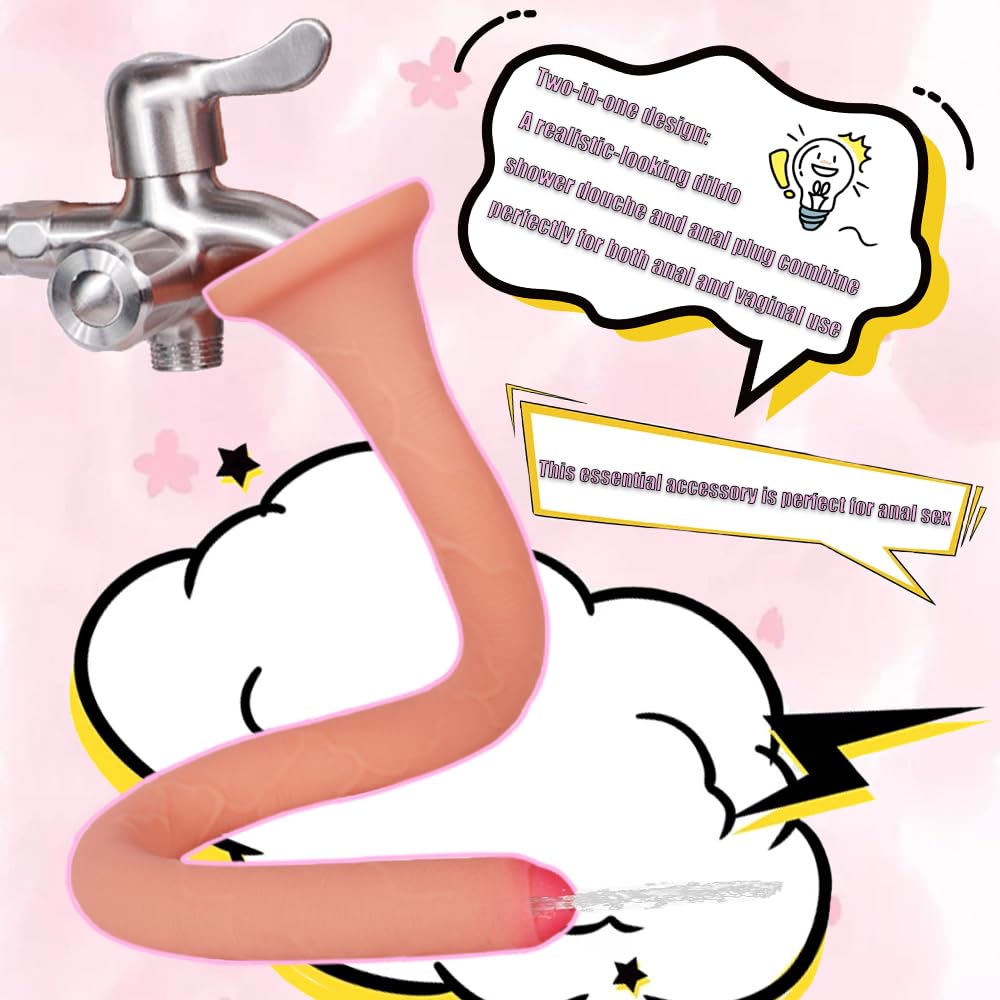 Lewosu hollow dildo for anal douche and intimate cleansing.