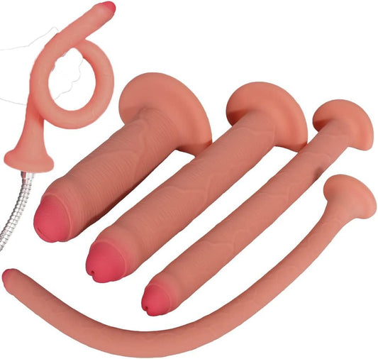 Lewosu two-in-one dildo enema douche for versatile anal and vaginal use.