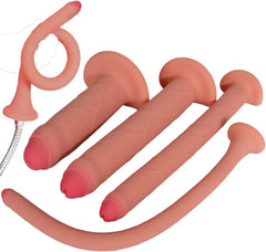 Lewosu two-in-one dildo enema douche for versatile anal and vaginal use.