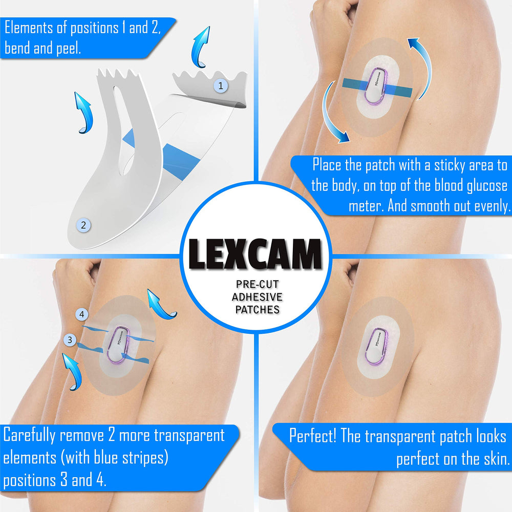 Lexcam Omnipod5 patch features easy application with discreet skin-friendly look.