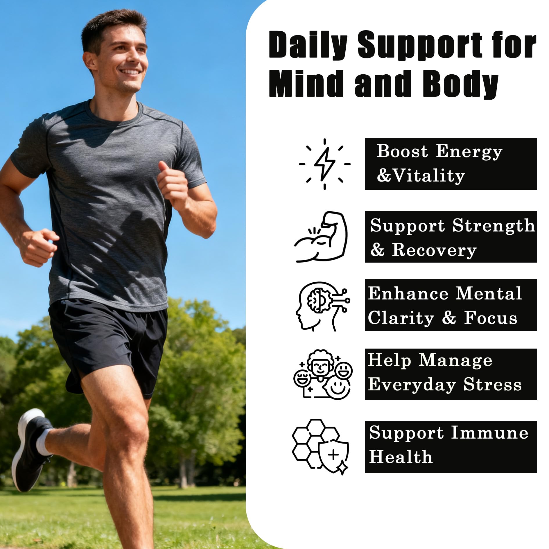 Lexenic gummies with male-use context illustrating everyday energy support.
